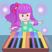弹钢琴学英文儿歌音乐游戏