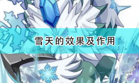《精灵宝可梦：漆黑的魅影》雪天的效果及作用