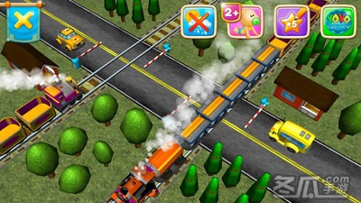 儿童游戏：铁道路口