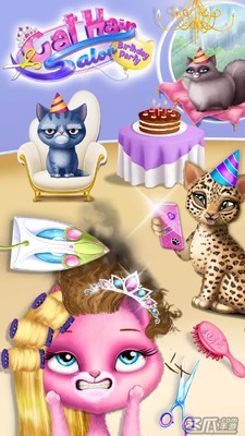 猫咪美发沙龙生日派对