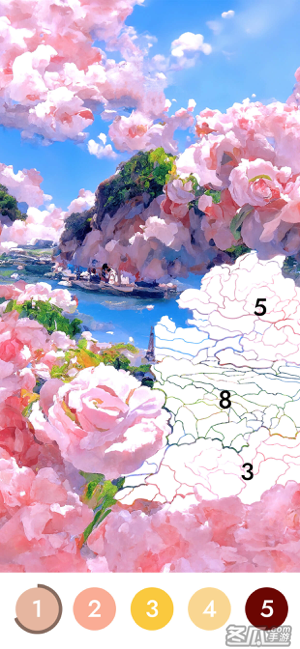 花花填色：Paint.ly数字涂色花园画画游戏