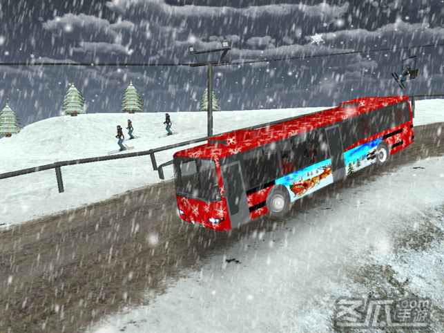 圣诞晚会巴士模拟3 d 旅游滑雪胜地1