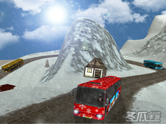 圣诞晚会巴士模拟3 d 旅游滑雪胜地5
