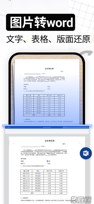 全能扫描王 - 扫描文档、图片转文字 、PDF转换器